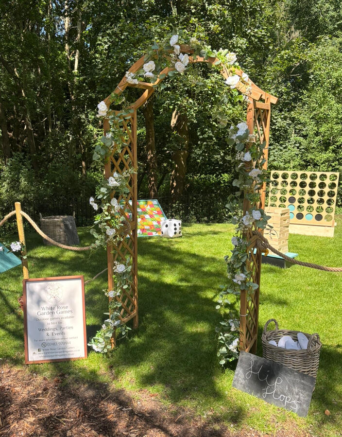 Entrance Arch & Comfy Slippers